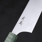 Bunka Blue Super Poli Manche en Érable Vert 180mm-[Musashi]-[Couteaux de cuisine japonais]