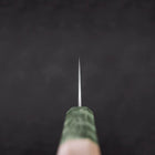 Bunka Blue Super Poli Manche en Érable Vert 180mm-[Musashi]-[Couteaux de cuisine japonais]