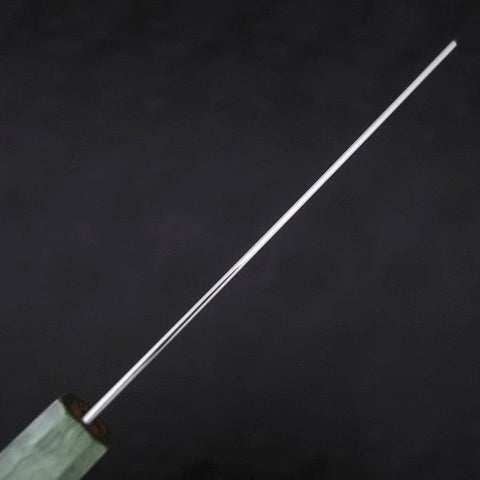 Bunka Blue Super Poli Manche en Érable Vert 180mm-[Musashi]-[Couteaux de cuisine japonais]