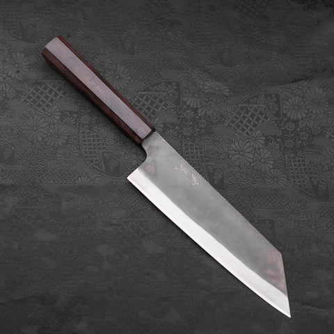 Bunka Blue steel #1 Kurouchi Manche en Ébène 190mm-[Musashi]-[Couteaux de cuisine japonais]