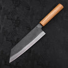 Bunka Blue Steel #1 Revêtement Inox Kurouchi Manche en Chêne 190mm-[Musashi]-[Couteaux de cuisine japonais]