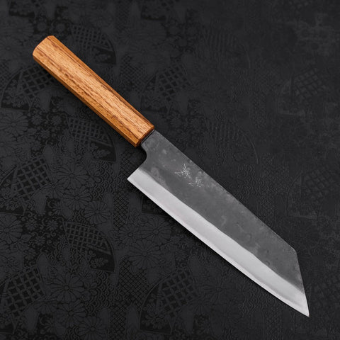 Bunka Blue Steel #1 Revêtement Inox Kurouchi Manche en Chêne 190mm-[Musashi]-[Couteaux de cuisine japonais]