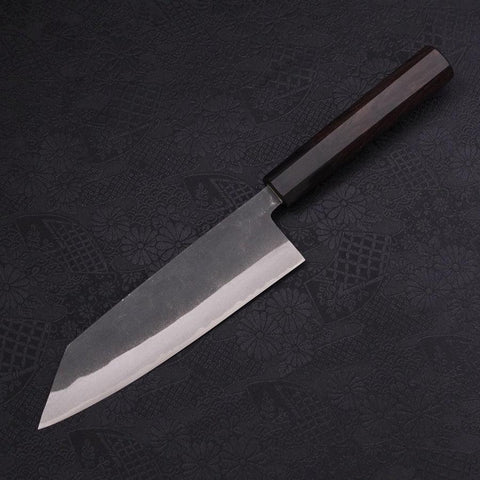 Bunka Blue steel #2 Kurouchi Chokin Samourai Pleine Lune Manche en Buffle et Ébène 175mm-[Musashi]-[Couteaux de cuisine japonais]