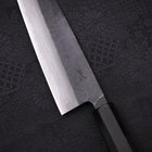 Bunka Blue Steel #2 Kurouchi Damas Manche en Buffle et Ébène 180mm-[Musashi]-[Couteaux de cuisine japonais]
