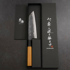 Bunka Blue Steel #2 Kurouchi Manche en Buffle et Bois de Teck 165mm-[Musashi]-[Couteaux de cuisine japonais]