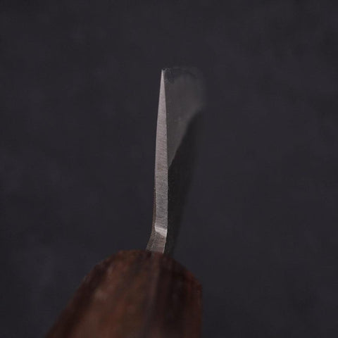 Bunka Blue steel #2 Revêtement Inox Kurouchi Manche en Noyer et Bois de Rose 180mm-[Musashi]-[Couteaux de cuisine japonais]