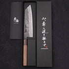 Bunka Blue steel #2 Revêtement Inox Kurouchi Manche en Noyer et Bois de Rose 180mm-[Musashi]-[Couteaux de cuisine japonais]