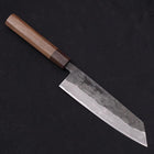 Bunka Blue steel #2 Revêtement Inox Kurouchi Manche en Noyer et Bois de Rose 180mm-[Musashi]-[Couteaux de cuisine japonais]