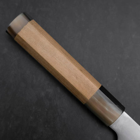 Bunka HAP-40 Bokashi Manche en Magnolia avec Double Embouts en Buffle 180mm-[Musashi]-[Couteaux de cuisine japonais]