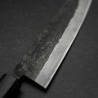 Bunka Revêtement Inox Blue steel #2 Kurouchi Manche en Noyer 180mm-[Musashi]-[Couteaux de cuisine japonais]