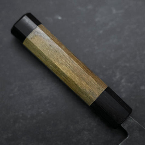 Bunka Revêtement Inox Blue steel #2 Kurouchi Manche en Noyer 180mm-[Musashi]-[Couteaux de cuisine japonais]