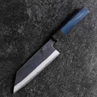 Bunka Revêtement inox Blue Steel #2 Kurouchi Manche Urushi Bleu 170mm-[Musashi]-[Couteaux de cuisine japonais]