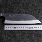 Bunka Revêtement inox Blue Steel #2 Kurouchi Manche Urushi Bleu 170mm-[Musashi]-[Couteaux de cuisine japonais]