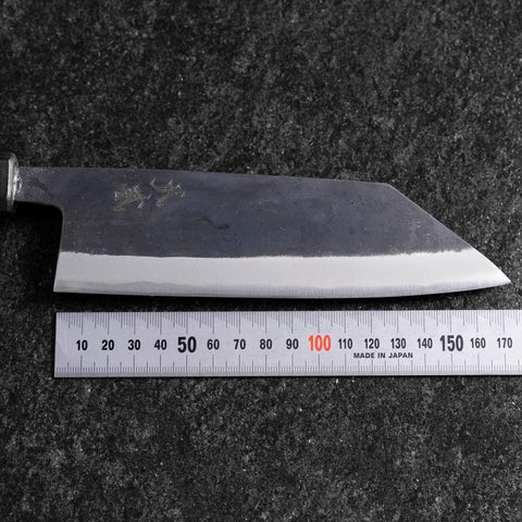 Bunka Revêtement inox Blue Steel #2 Kurouchi Manche Urushi Bleu 170mm-[Musashi]-[Couteaux de cuisine japonais]