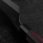 Bunka Revêtement inox Blue Steel #2 Kurouchi Manche Urushi Pourpre 170mm-[Musashi]-[Couteaux de cuisine japonais]