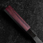 Bunka Revêtement inox Blue Steel #2 Kurouchi Manche Urushi Pourpre 170mm-[Musashi]-[Couteaux de cuisine japonais]