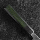 Bunka Revêtement inox Blue Steel #2 Kurouchi Manche Urushi Vert 170mm-[Musashi]-[Couteaux de cuisine japonais]
