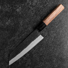 Bunka Revêtement inox Blue Steel #2 Kurouchi Manche en Noyer 165mm-[Musashi]-[Couteaux de cuisine japonais]