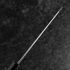 Bunka Revêtement inox Blue Steel #2 Kurouchi Manche en Noyer 165mm-[Musashi]-[Couteaux de cuisine japonais]