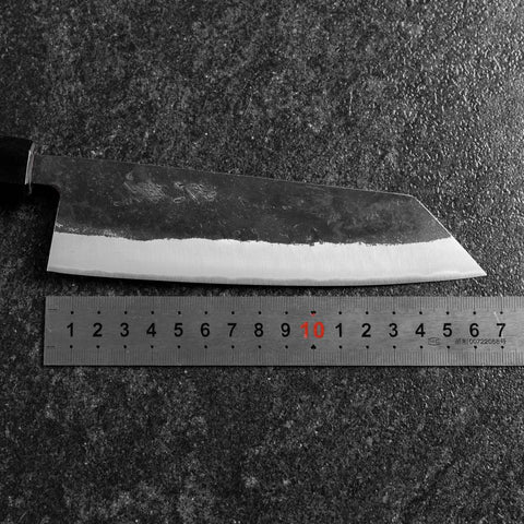Bunka Revêtement inox Blue Steel #2 Kurouchi Manche en Noyer 165mm-[Musashi]-[Couteaux de cuisine japonais]