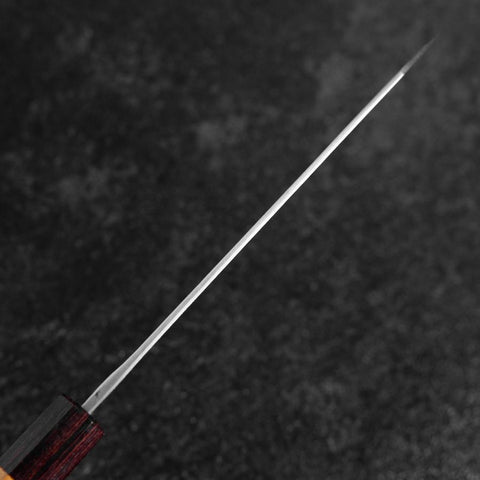 Bunka Revêtement inox Blue Steel #2 Kurouchi Manche en Zelkova 180mm-[Musashi]-[Couteaux de cuisine japonais]