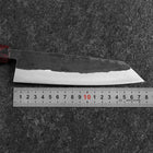Bunka Revêtement inox Blue Steel #2 Kurouchi Manche en Zelkova 180mm-[Musashi]-[Couteaux de cuisine japonais]
