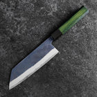 Bunka Revêtement inox Blue Super Kurouchi Manche Urushi Vert 170mm-[Musashi]-[Couteaux de cuisine japonais]