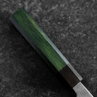 Bunka Revêtement inox Blue Super Kurouchi Manche Urushi Vert 170mm-[Musashi]-[Couteaux de cuisine japonais]