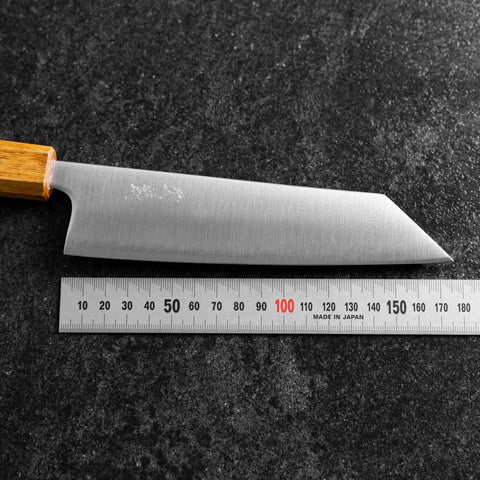 Bunka Revêtement inox Blue Super Poli Manche Yaki Urushi 175mm-[Musashi]-[Couteaux de cuisine japonais]