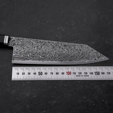 Bunka SG-2 Kurozome Damascus Manche en Ébène 180mm-[Musashi]-[Couteaux de cuisine japonais]