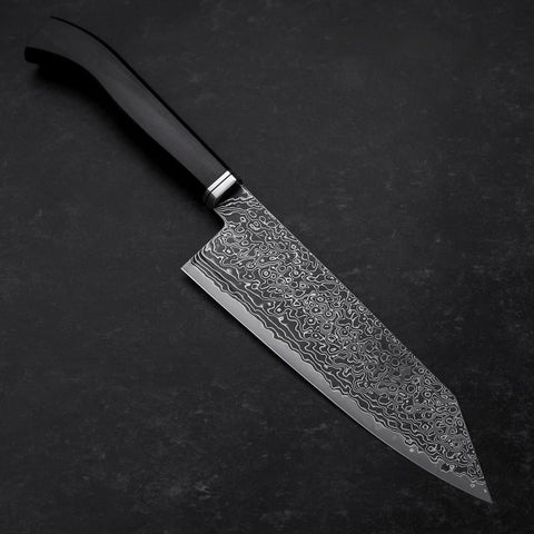 Bunka SG-2 Kurozome Damascus Manche en Ébène 180mm-[Musashi]-[Couteaux de cuisine japonais]