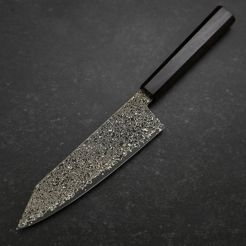 Bunka SG-2 Nickel Noir Damas Manche en Ébène 180mm-[Musashi]-[Couteaux de cuisine japonais]