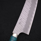 Bunka SG-2 Tsuchime Manche en Turquoise Vert 170mm-[Musashi]-[Couteaux de cuisine japonais]