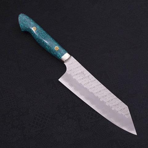 Bunka SG-2 Tsuchime Manche en Turquoise Vert 170mm-[Musashi]-[Couteaux de cuisine japonais]