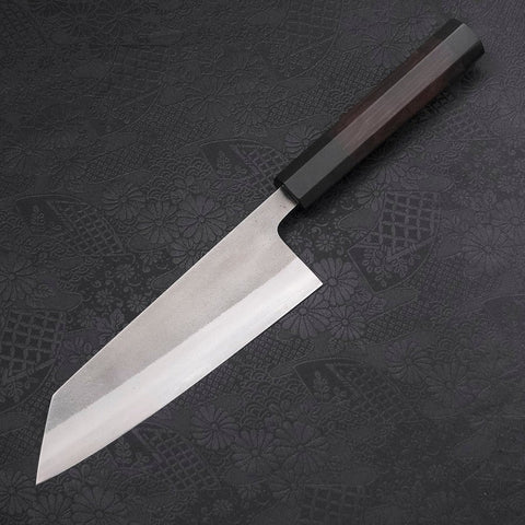 Bunka SKD11 Nashiji Manche en Buffle et Ébène 165mm-[Musashi]-[Couteaux de cuisine japonais]