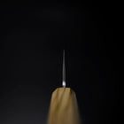 Bunka SLD Damas coloré Tsuchime au Nickel Manche en Olivier 170mm Édition limitée-[Musashi]-[Couteaux de cuisine japonais]