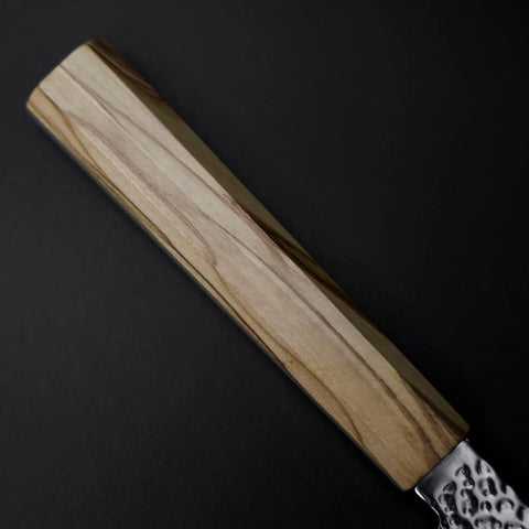 Bunka SLD Damas coloré Tsuchime au nickel Manche en Olivier 170mm Édition limitée-[Musashi]-[Couteaux de cuisine japonais]