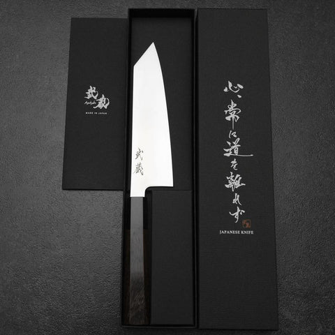 Bunka SLD Miroir Manche en Buffle et Noyer 170mm-[Musashi]-[Couteaux de cuisine japonais]