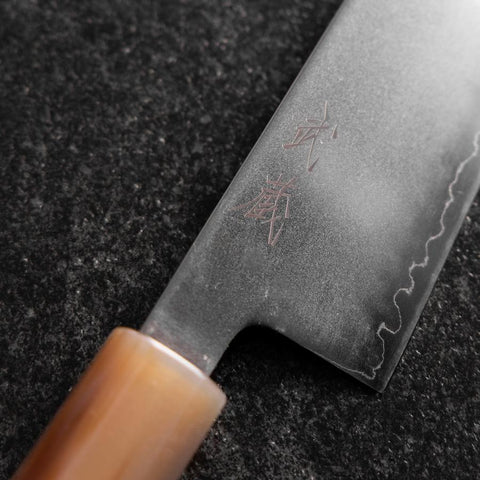Bunka SLD Miroir Rose Clair Manche en Buffle et Noyer 170mm-[Musashi]-[Couteaux de cuisine japonais]