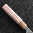 Bunka SLD Miroir Rose Clair Manche en Buffle et Noyer 170mm-[Musashi]-[Couteaux de cuisine japonais]