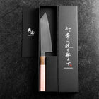 Bunka SLD Miroir Rose Clair Manche en Buffle et Noyer 170mm-[Musashi]-[Couteaux de cuisine japonais]