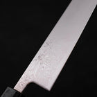 Bunka SLD Nickel en Vagues Damas Manche Ishime Noir 170mm-[Musashi]-[Couteaux de cuisine japonais]