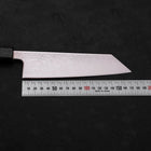 Bunka SLD Nickel en Vagues Damas Manche Ishime Noir 170mm-[Musashi]-[Couteaux de cuisine japonais]