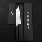 Bunka SLD Nickel en Vagues Damas Manche Ishime Noir 170mm-[Musashi]-[Couteaux de cuisine japonais]