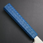Bunka SLD Nickel en Vagues Damas Manche Urushi Bleu 170mm-[Musashi]-[Couteaux de cuisine japonais]
