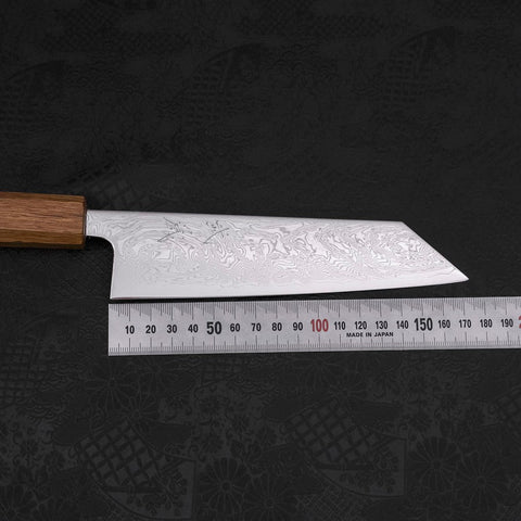 Bunka SLD Nickel en Vagues Damas Manche Yaki Urushi 170mm-[Musashi]-[Couteaux de cuisine japonais]