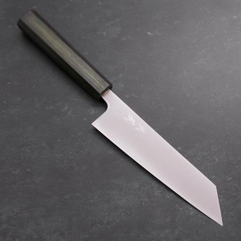 Bunka SLD Polished Green Urushi Handle 170mm-[Musashi]-[Japanese-Kitchen-Knives]