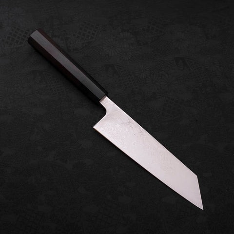 Bunka SLD Wave Nickel Damas Manche en Buffle et Ébène 170mm-[Musashi]-[Couteaux de cuisine japonais]