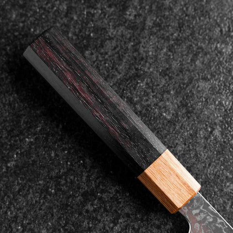 Bunka SPG-Strix Damas Manche en Bois de Rose 165mm-[Musashi]-[Couteaux de cuisine japonais]