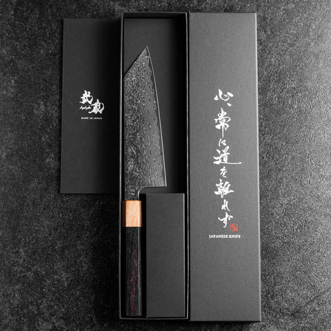 Bunka SPG-Strix Damas Manche en Bois de Rose 165mm-[Musashi]-[Couteaux de cuisine japonais]